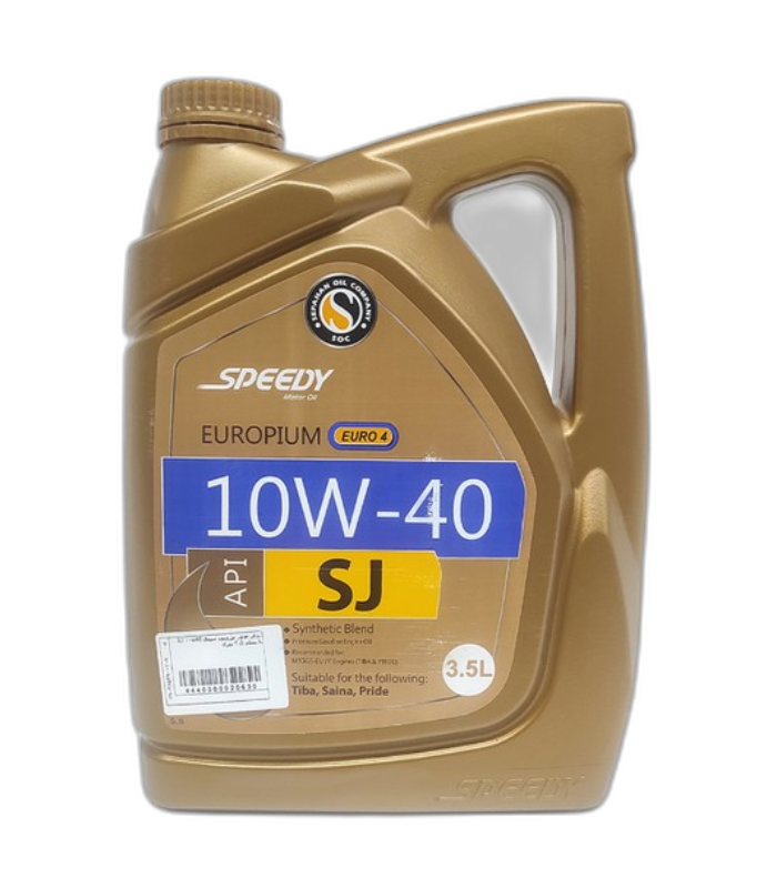 روغن موتور اسپیدی مدل یوروپیوم ۱۰W-40 حجم ۳.۵ لیتر